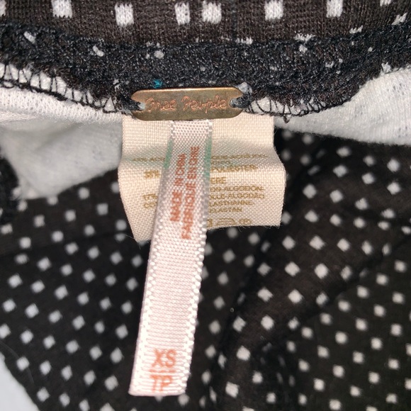 Free People Brown / White Pull On Leggings XS - Picture 5 of 6